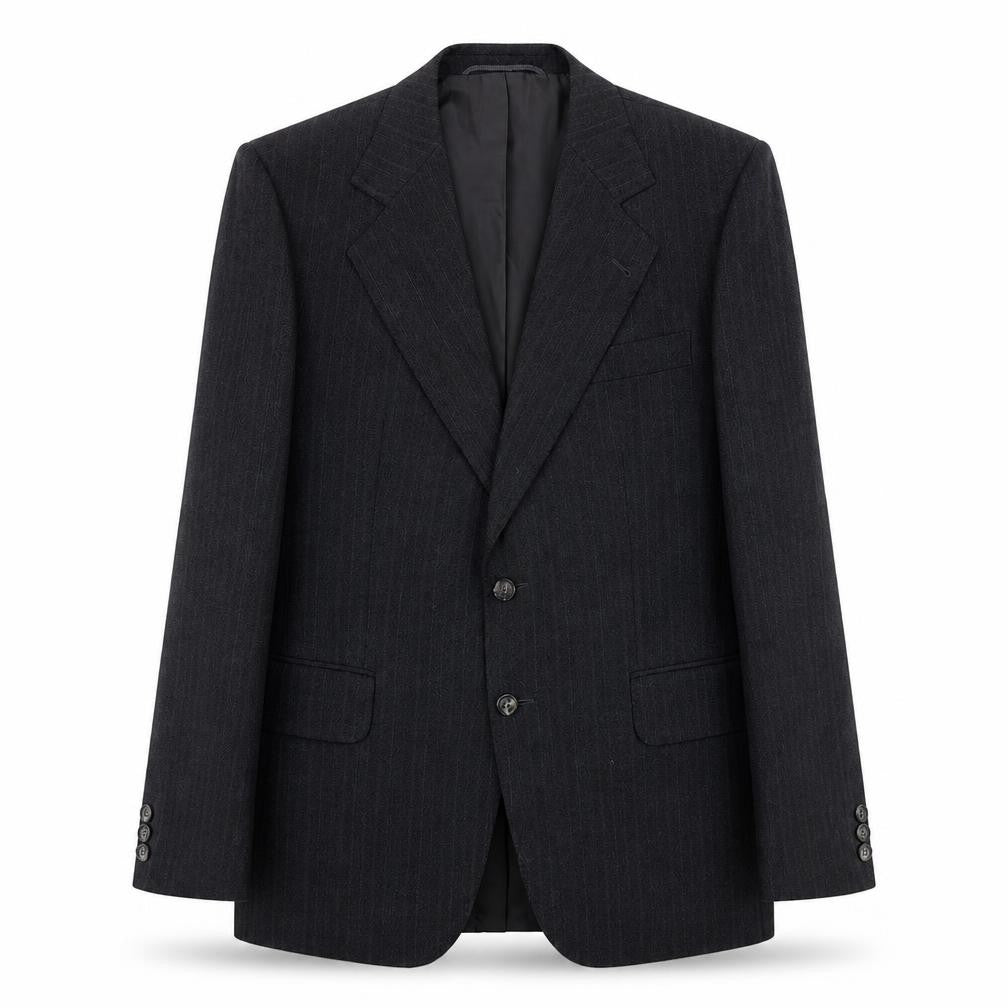 Westbury Mens Grey Striped Polyester Jacket Suit Jacket Size 42 Regular