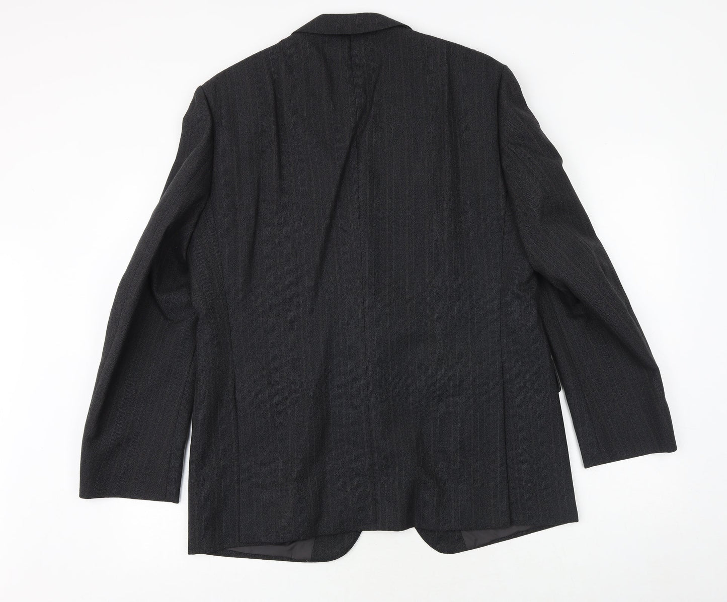 Westbury Mens Grey Striped Polyester Jacket Suit Jacket Size 42 Regular