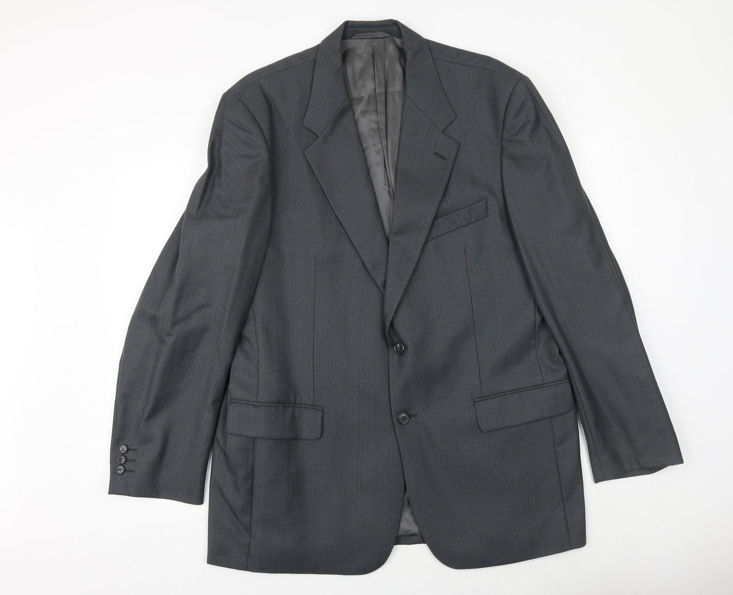 Wellington Mens Grey Wool Jacket Suit Jacket Size 44 Regular