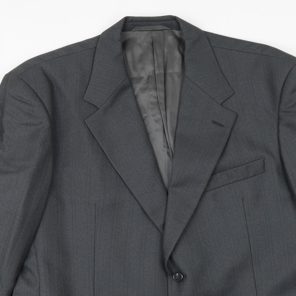 Wellington Mens Grey Wool Jacket Suit Jacket Size 44 Regular