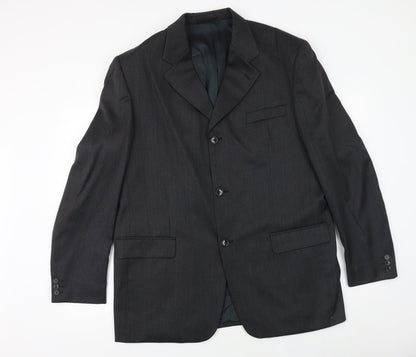Horne Brothers Mens Grey Polyester Jacket Suit Jacket Size 44 Regular