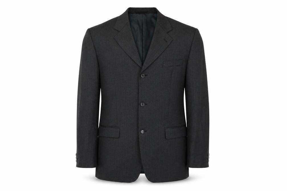 Horne Brothers Mens Grey Polyester Jacket Suit Jacket Size 44 Regular