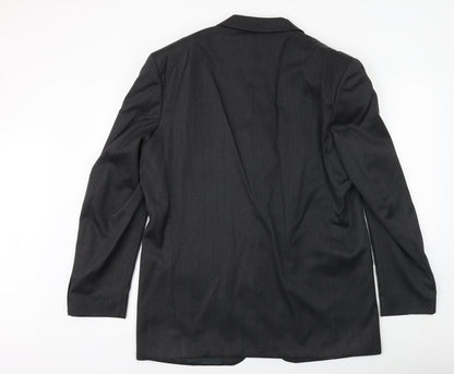Horne Brothers Mens Grey Polyester Jacket Suit Jacket Size 44 Regular