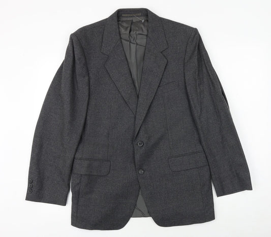 Debenhams Mens Grey Wool Jacket Suit Jacket Size 40 Regular