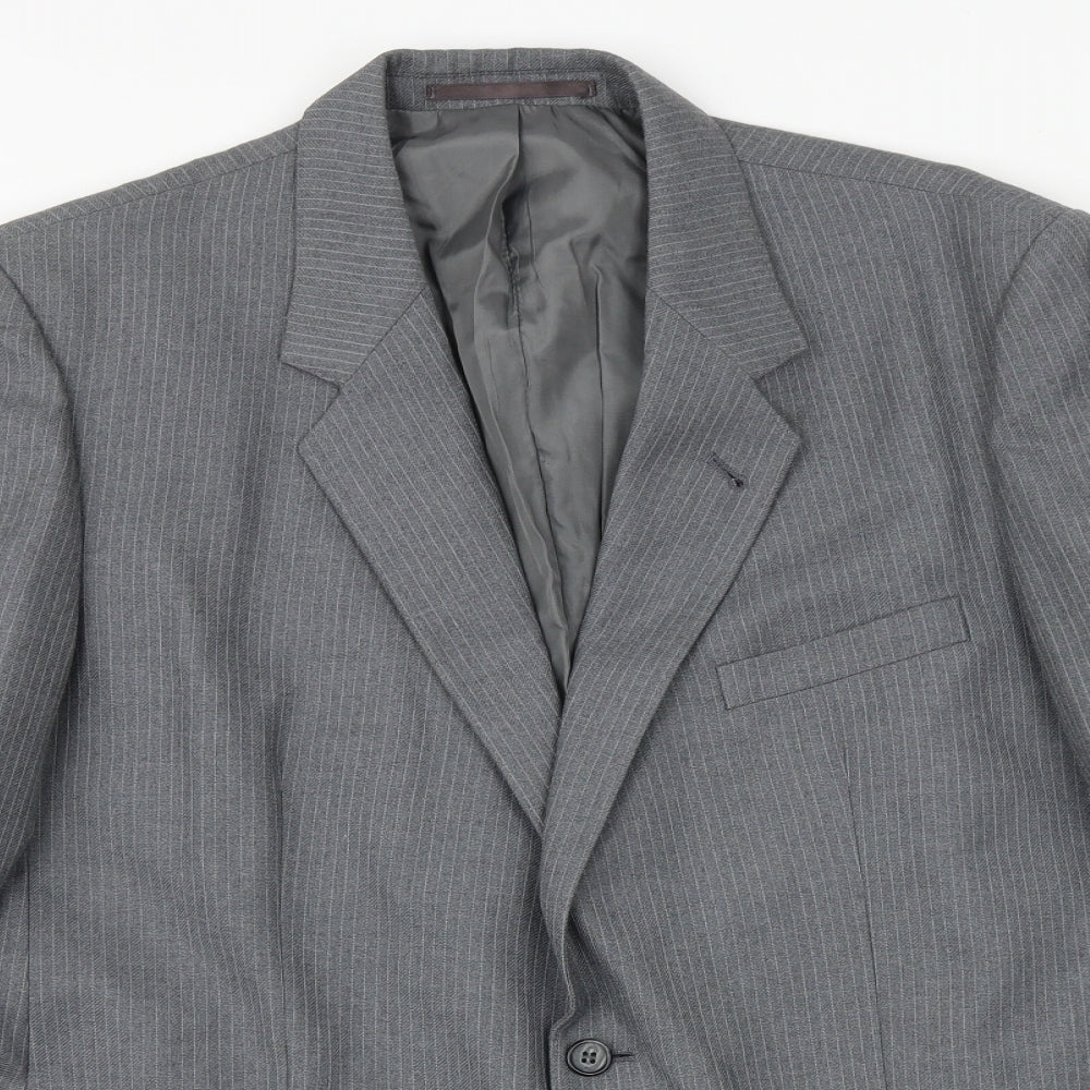 Burton Mens Grey Wool Jacket Suit Jacket Size 42 Regular