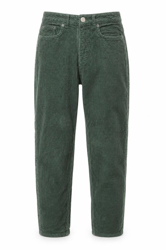 ASOS Womens Green Cotton Trousers Size 25 in Regular Zip