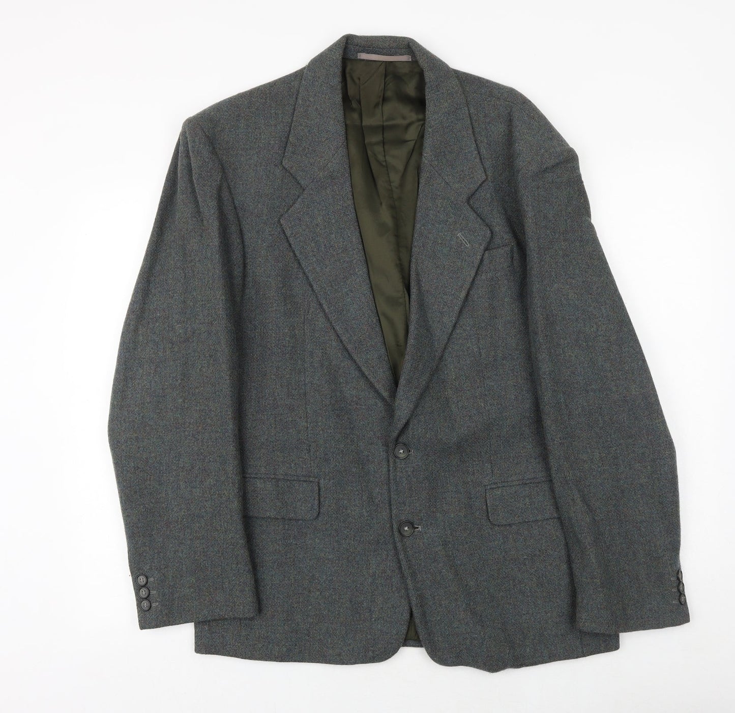 BHS Mens Grey Wool Jacket Blazer Size 38 Regular