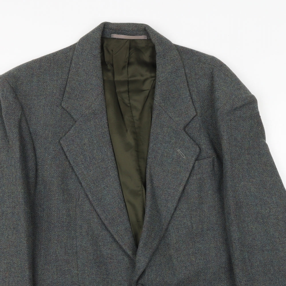 BHS Mens Grey Wool Jacket Blazer Size 38 Regular