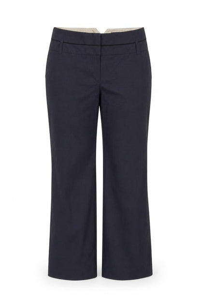 Next Womens Blue Polyester Dress Pants Trousers Size 10 Regular Zip