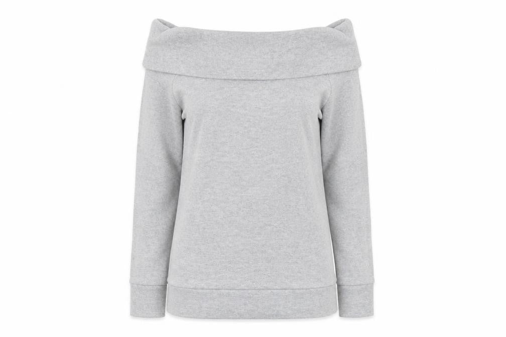Select Womens Grey Boat Neck Polyester Pullover Jumper Size 12