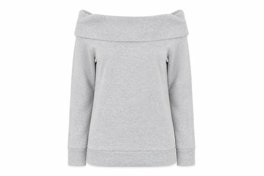 Select Womens Grey Boat Neck Polyester Pullover Jumper Size 12