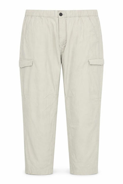 celio* Womens Beige Cotton Cargo Trousers Size XL Regular Drawstring