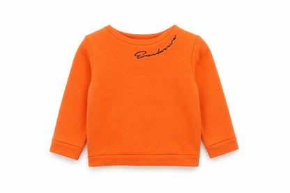 River Island Boys Orange Cotton Pullover Sweatshirt Size 2-3 Years Pullover