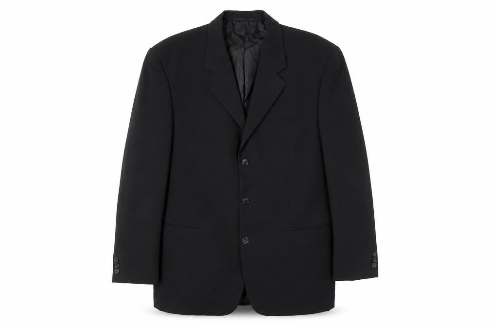 Canada Mens Black Polyester Jacket Suit Jacket Size 44 Regular