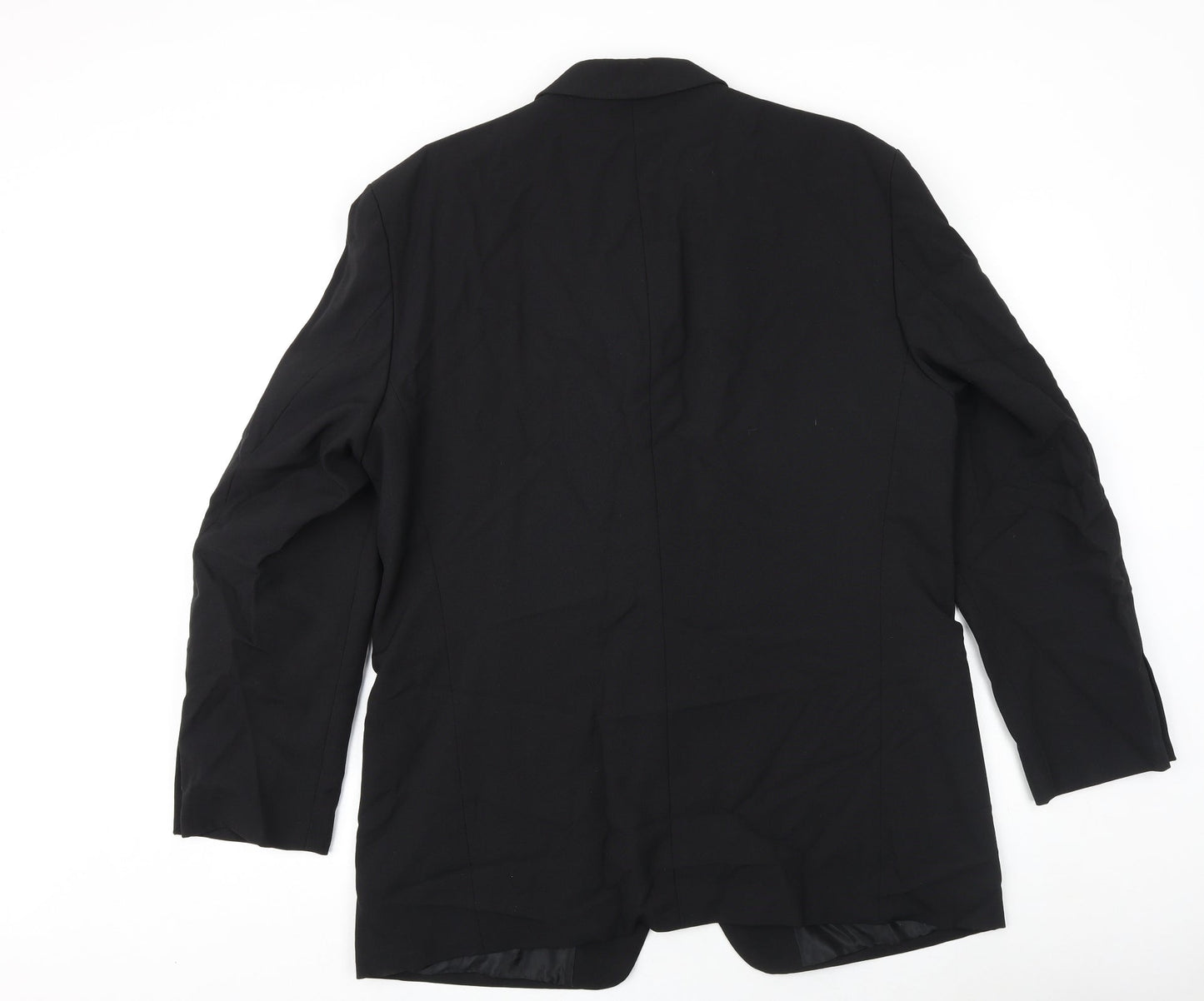 Canada Mens Black Polyester Jacket Suit Jacket Size 44 Regular
