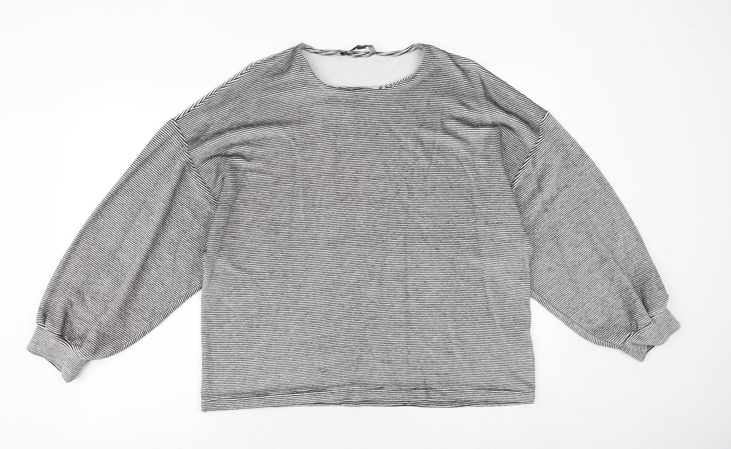 French Connection Womens Black Round Neck Viscose Pullover Jumper Size S