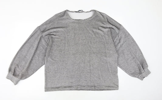French Connection Womens Black Round Neck Viscose Pullover Jumper Size S