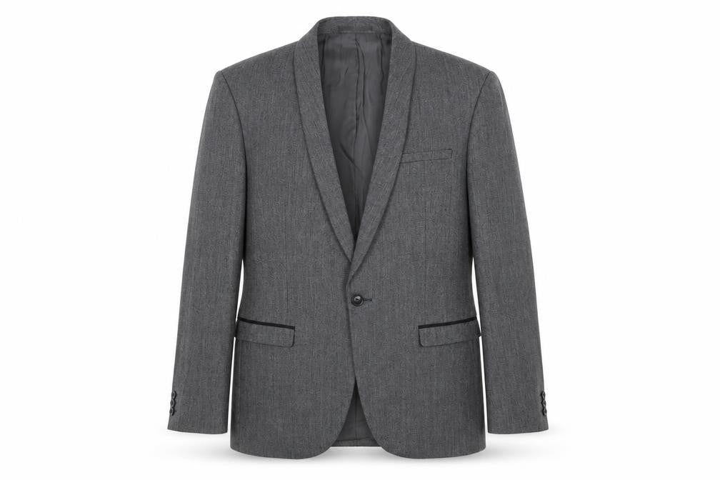 NEXT Mens Grey Polyester Jacket Suit Jacket Size 40 Regular