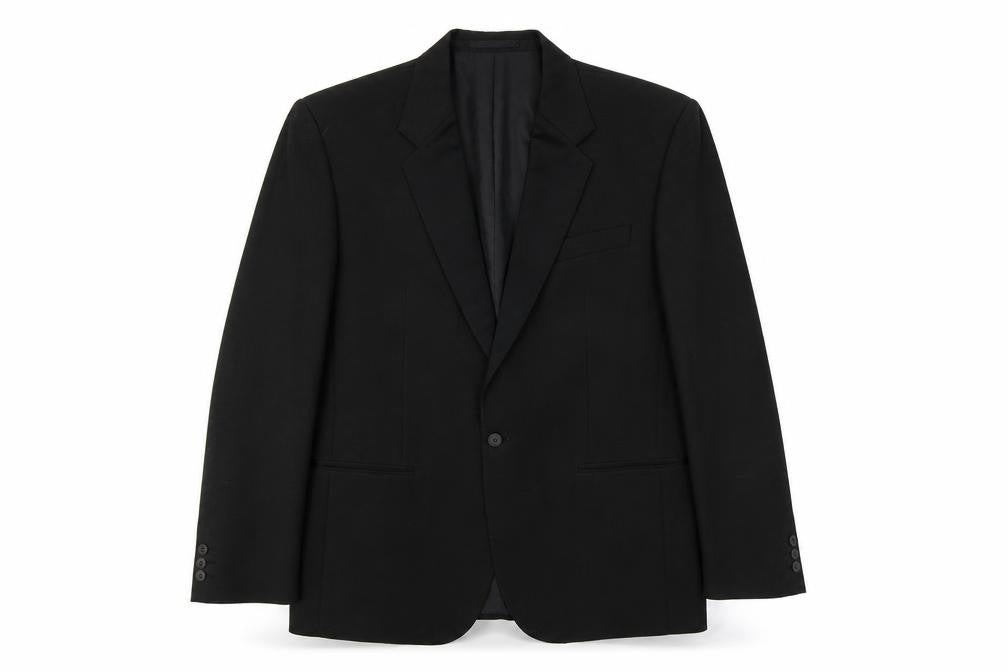 Wellington Mens Black Polyester Jacket Suit Jacket Size 42 Regular