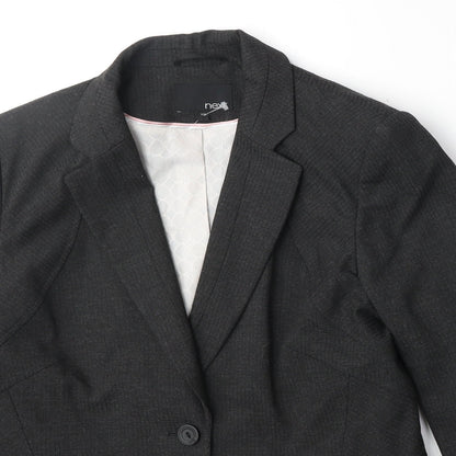 Next Womens Grey Polyester Jacket Suit Jacket Size 12