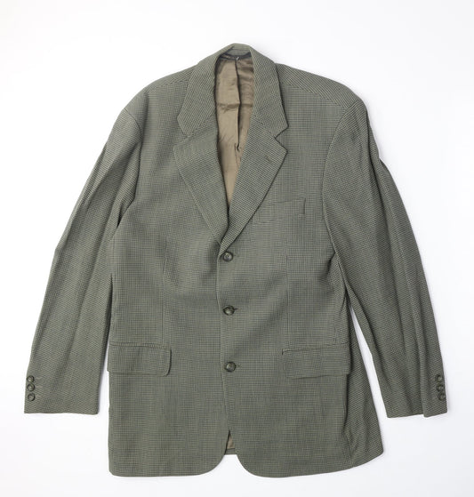 Marks and Spencer Mens Green Cotton Jacket Suit Jacket Size M Regular
