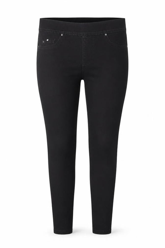 Denim & Co. Womens Black Cotton Jegging Jeans Size 12 Regular