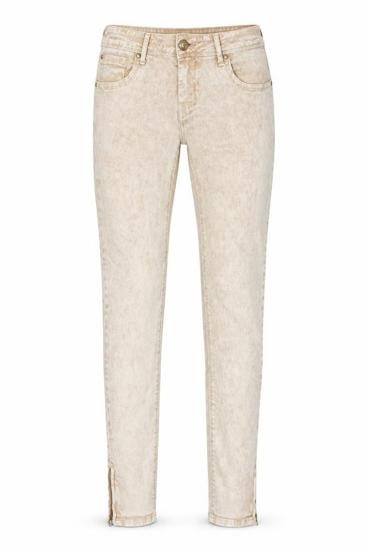 Original Denim Womens Beige Cotton Skinny Jeans Size 28 in Regular Zip
