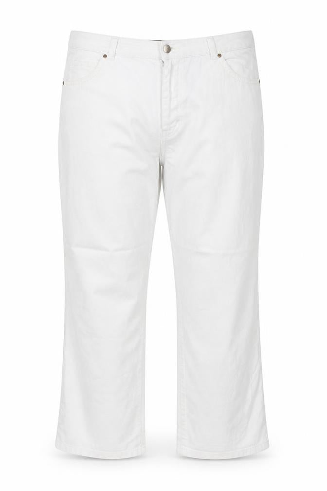 Raphaela Womens Blue Cotton Trousers Size 20 Regular Zip