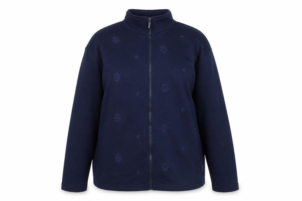 Donna Lewis Womens Blue Jacket Size L Zip