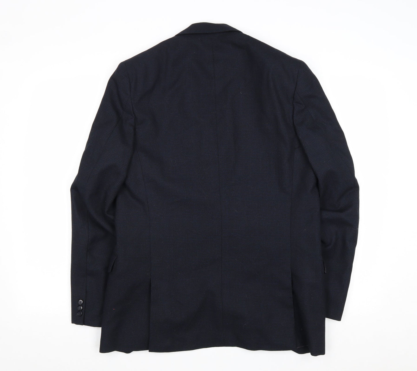 John Collier Mens Blue Wool Jacket Suit Jacket Size 36 Regular