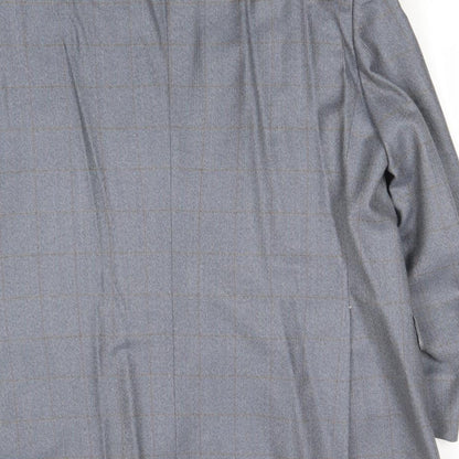 Eric Spencer Mens Grey Check Wool Jacket Suit Jacket Size 46 Regular