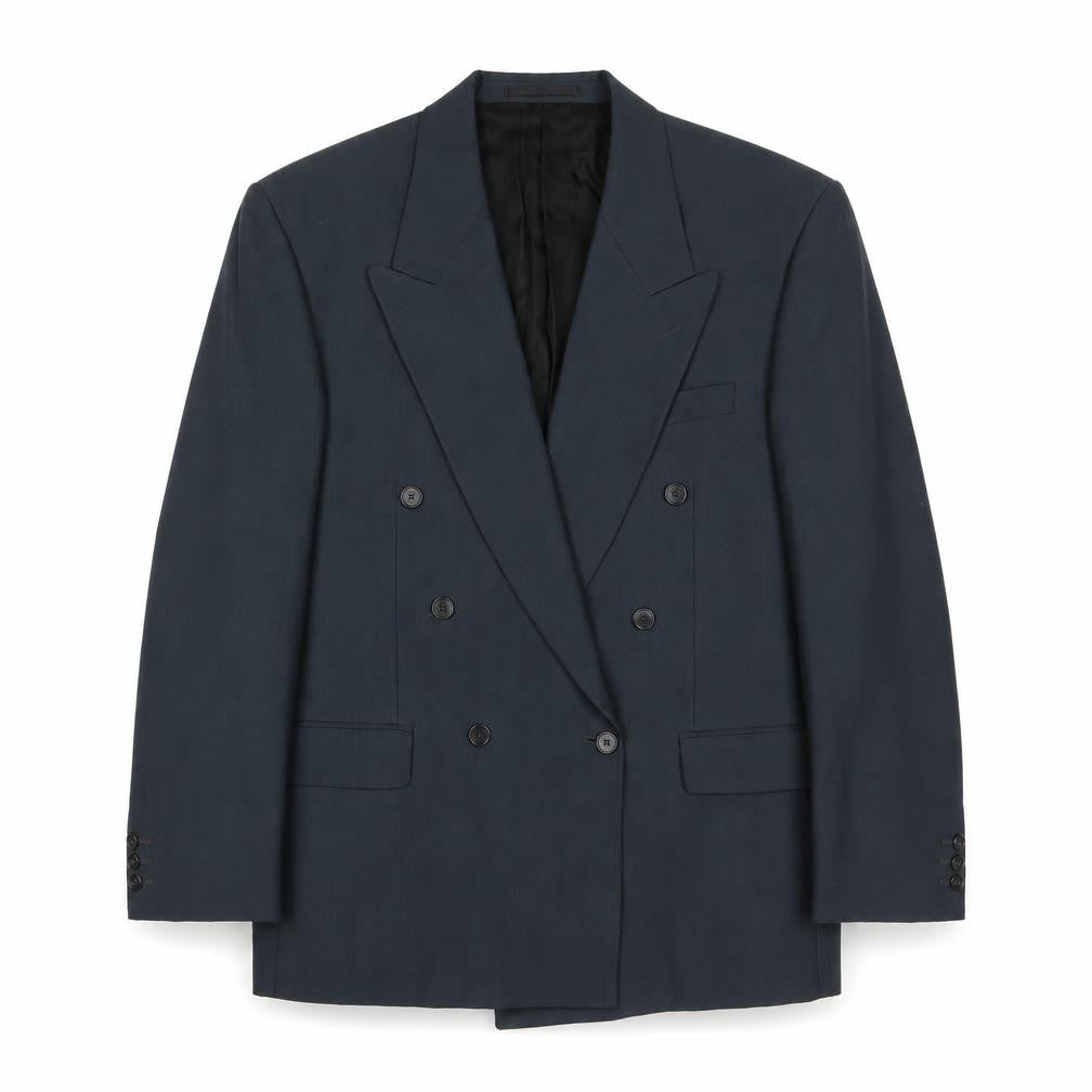 Burton Mens Blue Polyester Jacket Suit Jacket Size 42 Regular