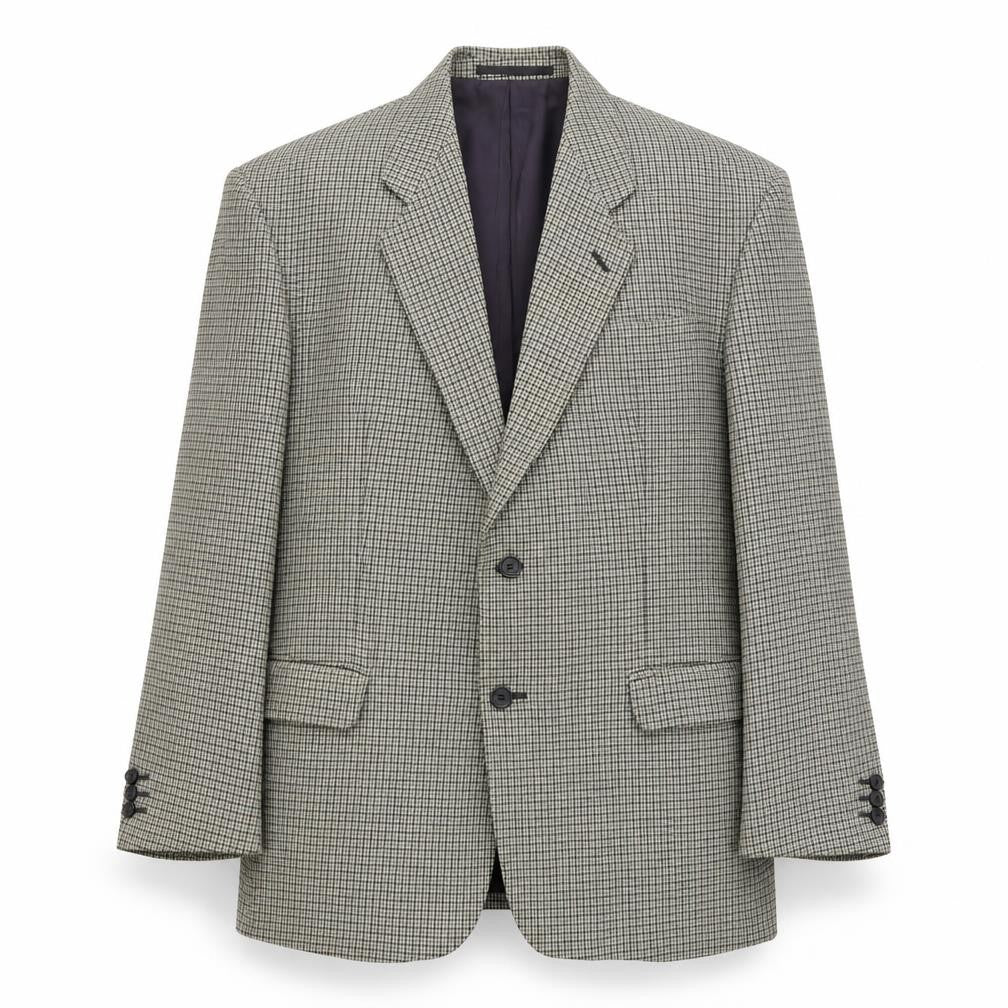 Debenhams Mens Beige Geometric Wool Jacket Blazer Size L Regular