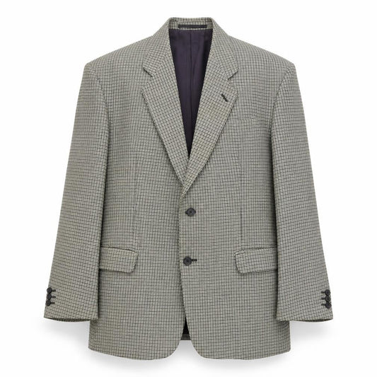 Debenhams Mens Beige Geometric Wool Jacket Blazer Size L Regular
