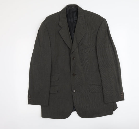 Pierre Balmain Mens Grey Wool Jacket Suit Jacket Size M Regular