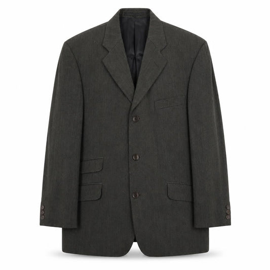 Pierre Balmain Mens Grey Wool Jacket Suit Jacket Size M Regular