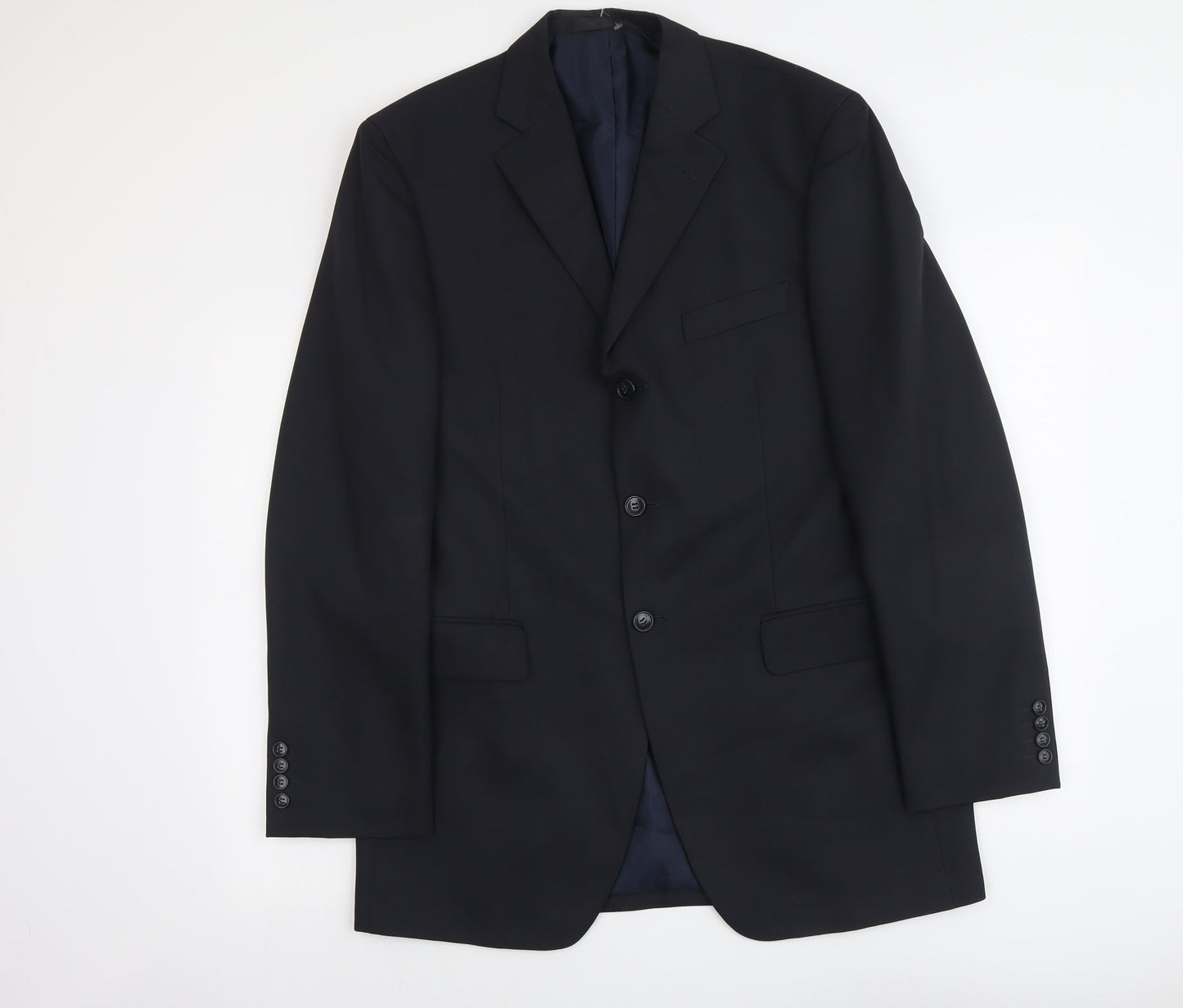 Marks and Spencer Mens Blue Polyester Jacket Suit Jacket Size M Regular