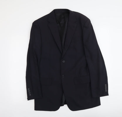 Next Mens Blue Wool Jacket Suit Jacket Size S Regular
