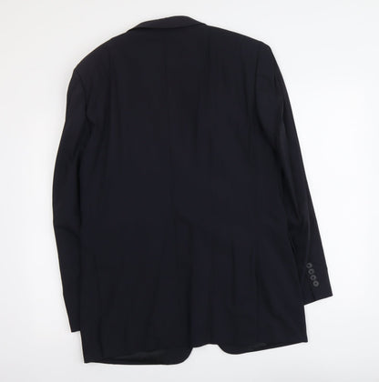 Next Mens Blue Wool Jacket Suit Jacket Size S Regular