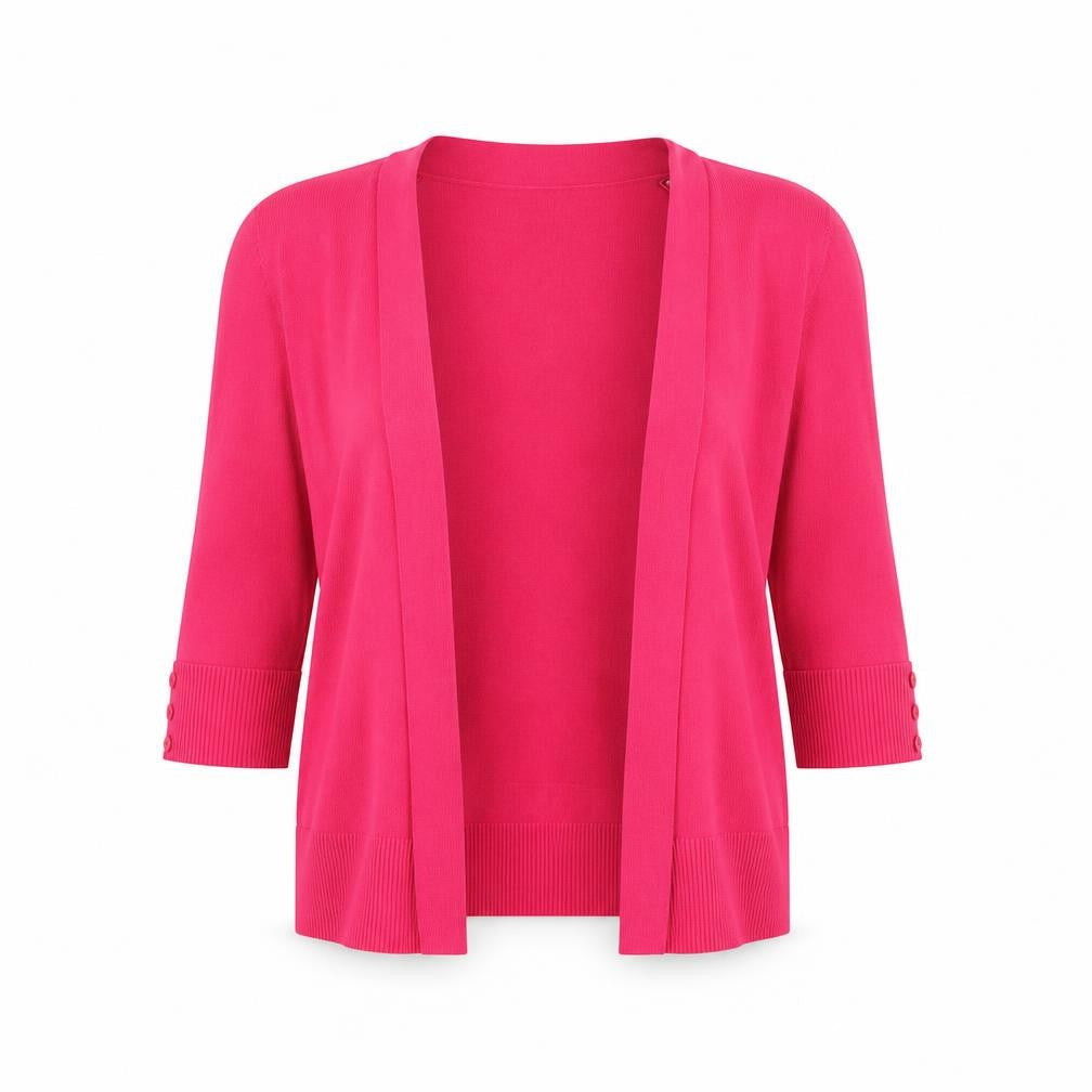 Wallis Womens Pink V-Neck Viscose Cardigan Jumper Size S