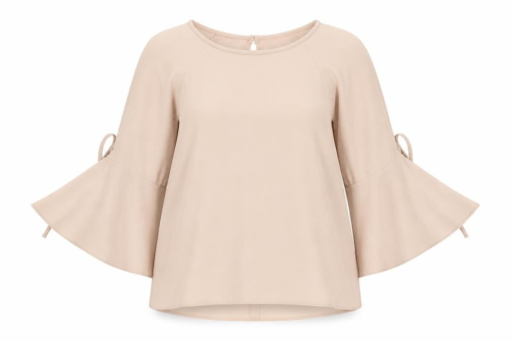 Peacocks Womens Pink Polyester Basic Blouse Size 8 Round Neck