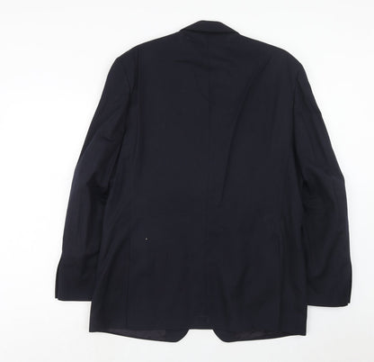 Chatsworth Mens Blue Wool Jacket Suit Jacket Size 42 Regular