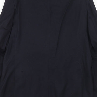 Chatsworth Mens Blue Wool Jacket Suit Jacket Size 42 Regular