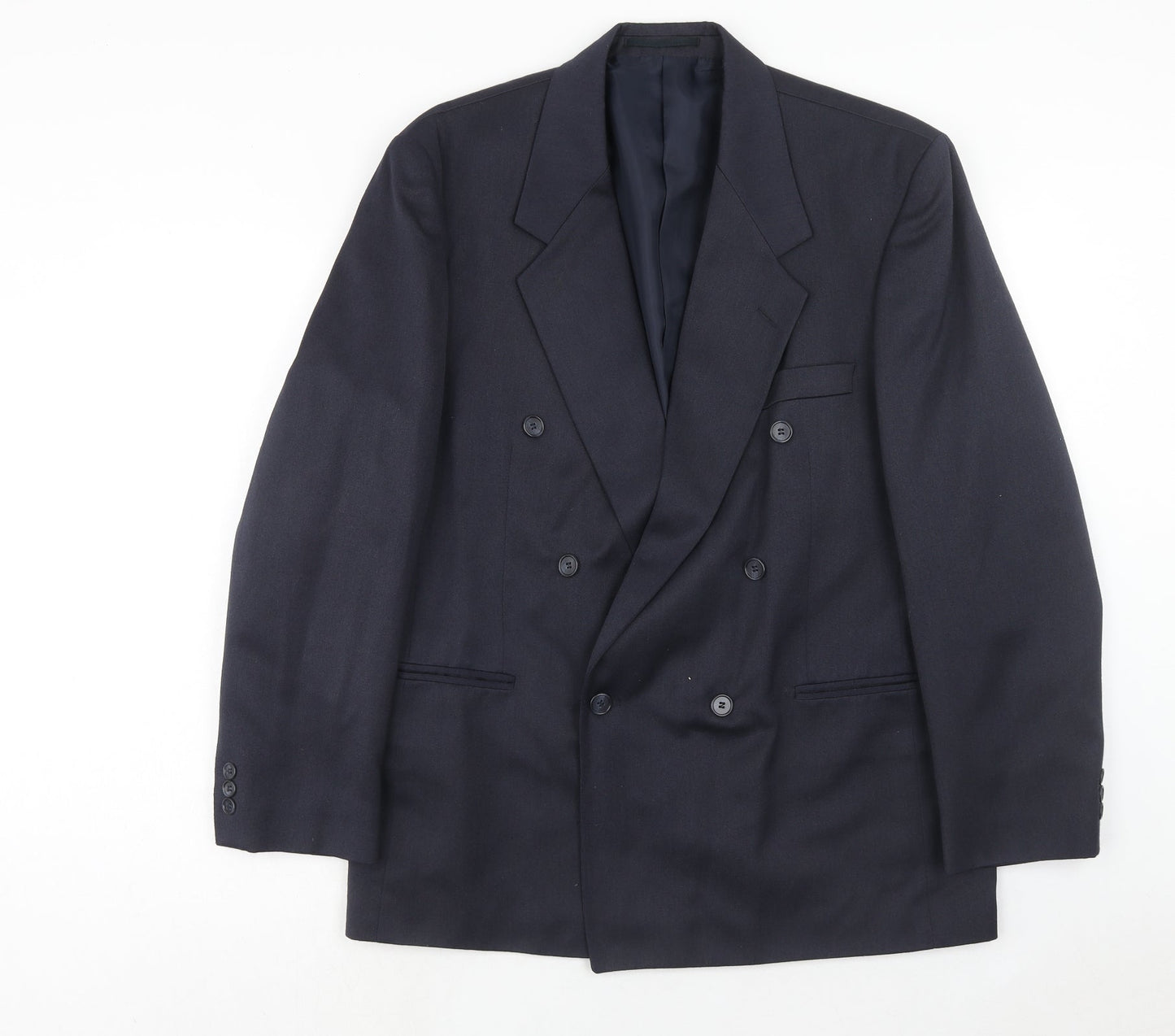 Wilson Mens Blue Polyester Jacket Suit Jacket Size 40 Regular