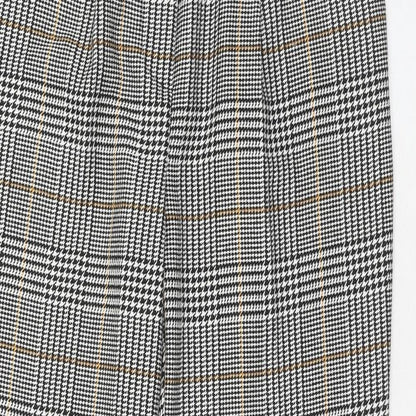 New Look Womens Multicoloured Plaid Polyester Trousers Size 6 Regular Zip