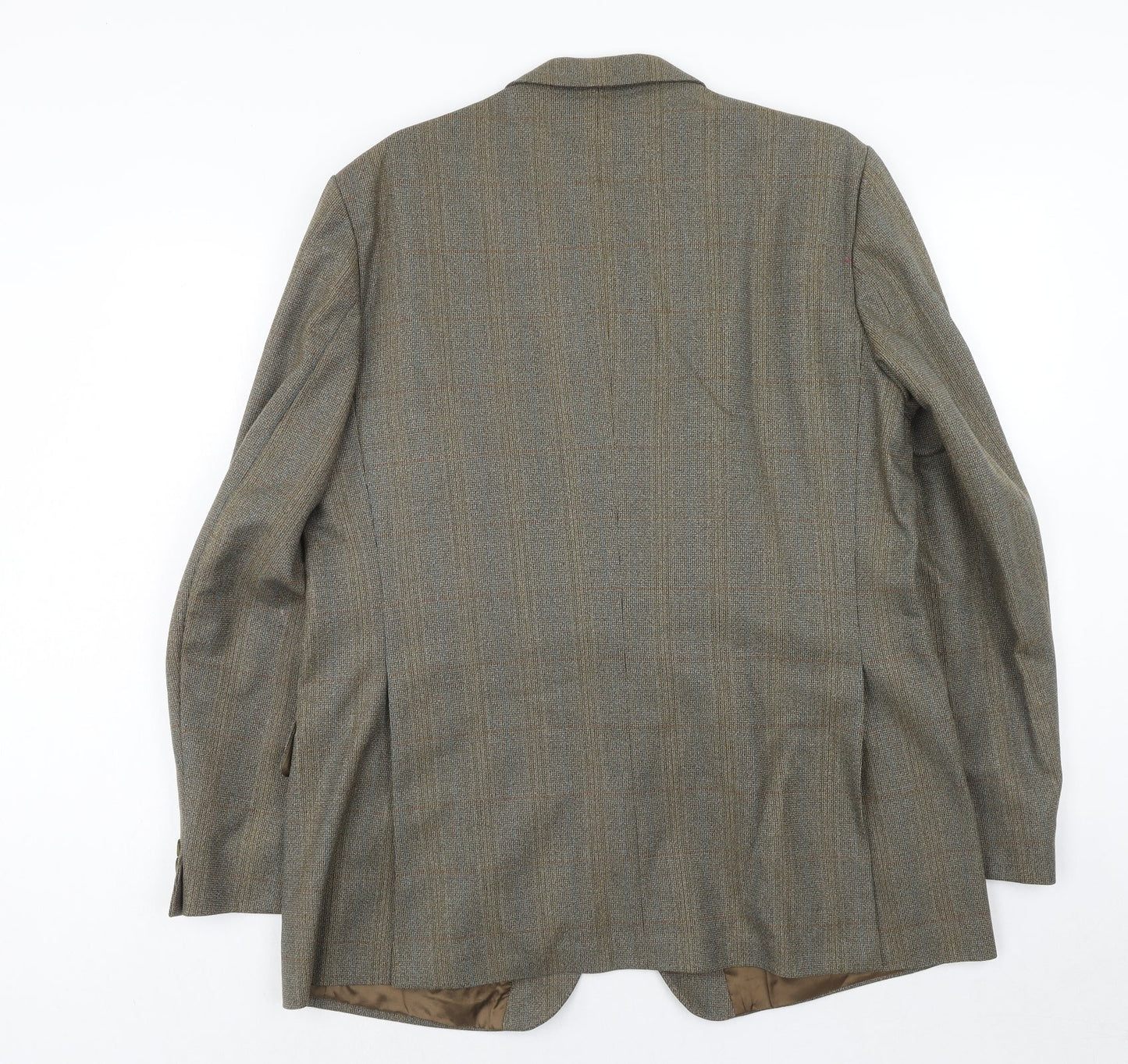 Kemps Tailoring Mens Grey Striped Wool Jacket Blazer Size 44 Regular