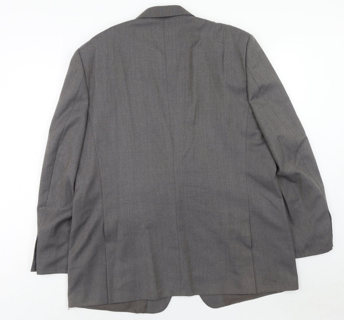 Simon Taylor Mens Grey Polyester Jacket Suit Jacket Size 46 Regular