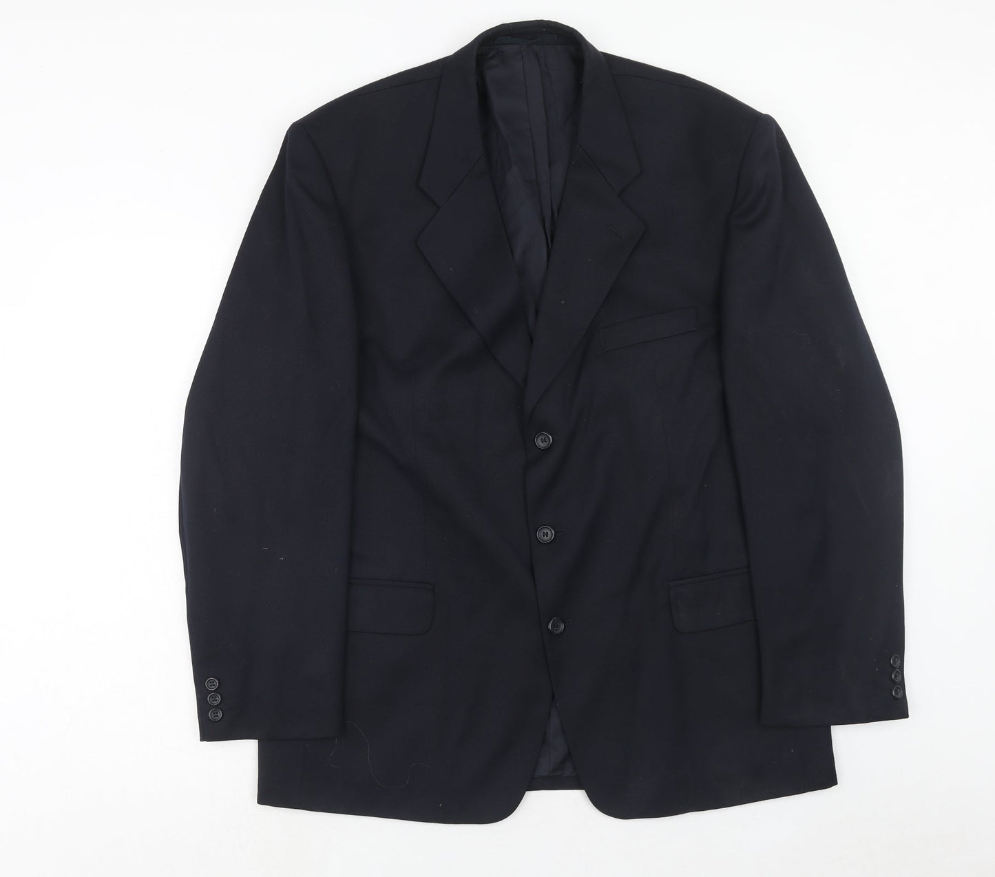Burton Mens Blue Polyacrylate Fibre Jacket Suit Jacket Size 44 Regular