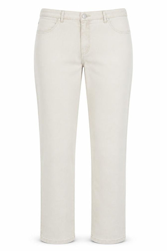 BE XLEYS Womens Beige Cotton Straight Jeans Size 38 in Regular Zip