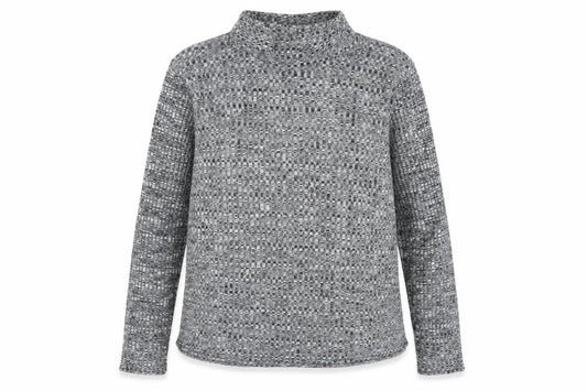 Boohoo Womens Grey High Neck Polyester Pullover Jumper Size M - Size M/L